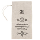 Linen Gift Bag with a Karma Sock Wish